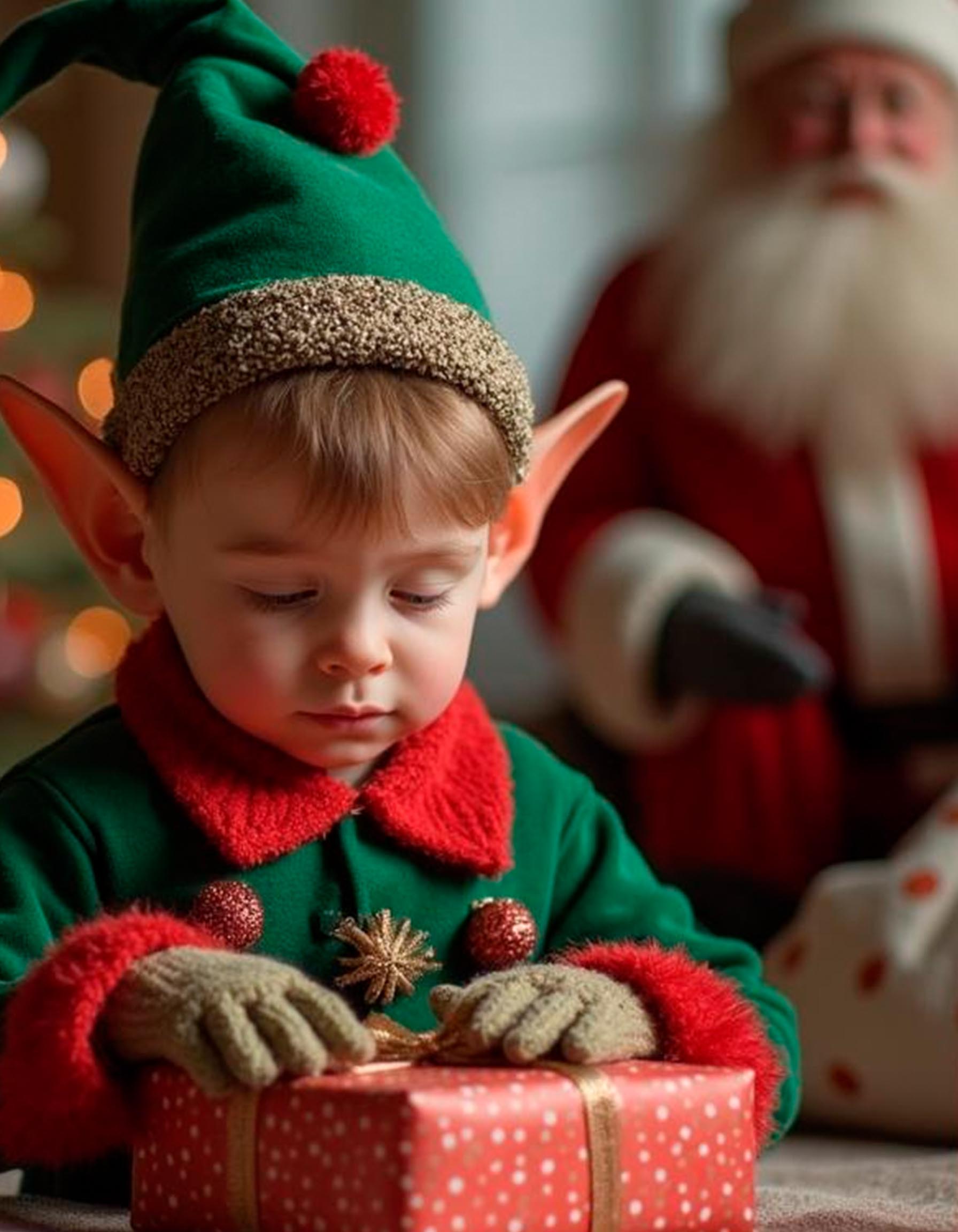 Elfo con Papa Noel generado con IA 9 Elfo con Papa Noel generado con IA