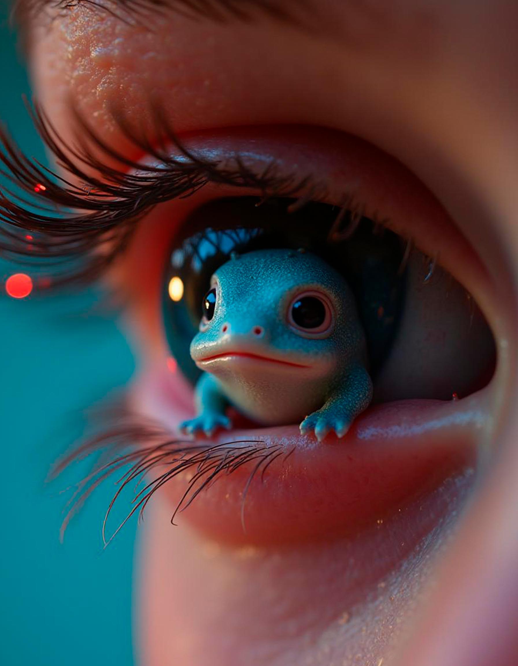 monstruo sale de ojo generado con IA 5 monstruo sale de ojo generado con IA