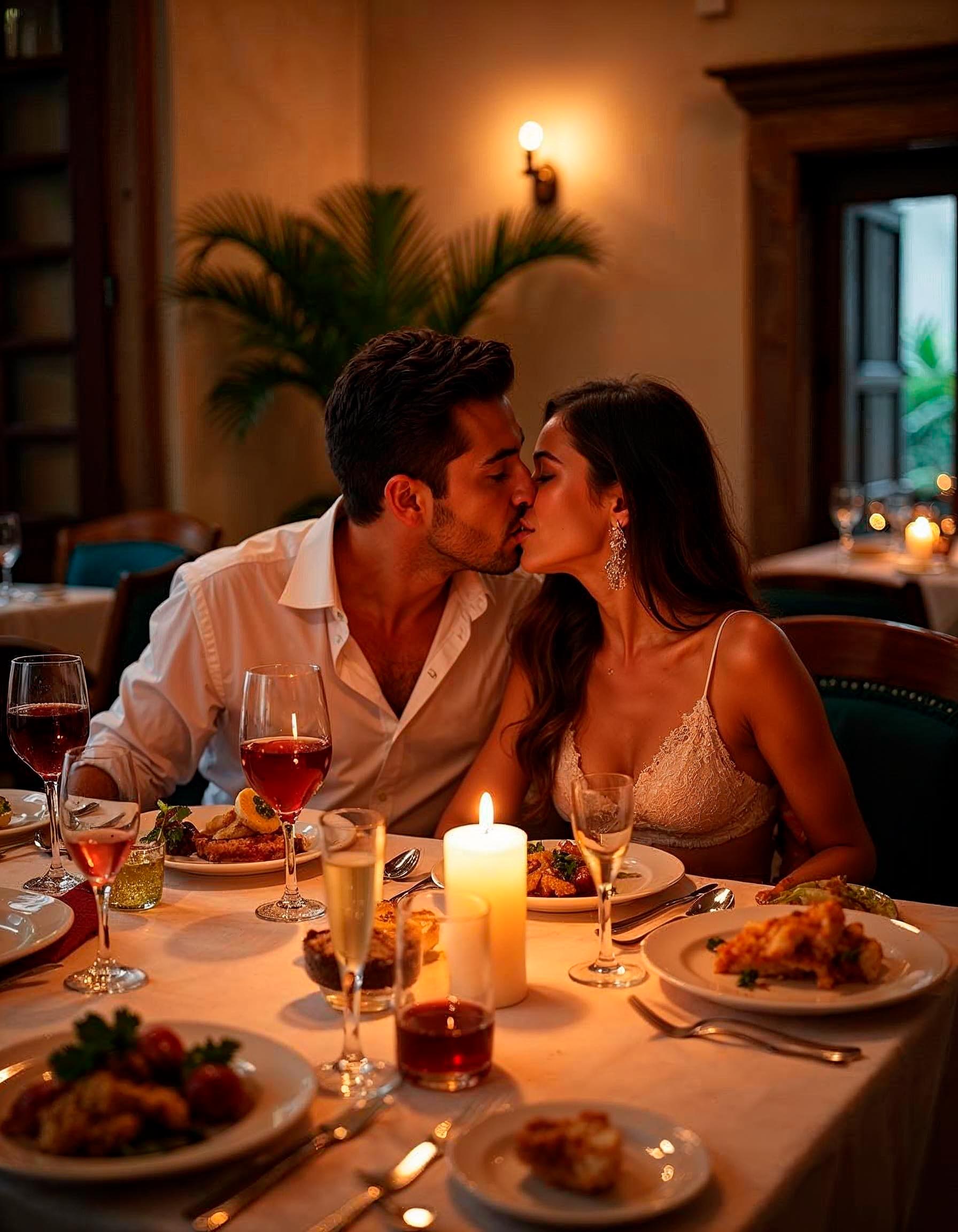 Pareja besándose generado con IA 6 Pareja besándose generado con IA